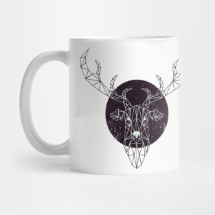 Geometric Deer (Dark Version) Mug